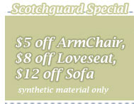 Cleaning Coupons | Upholstery scotchguard specials | CITICLEAN